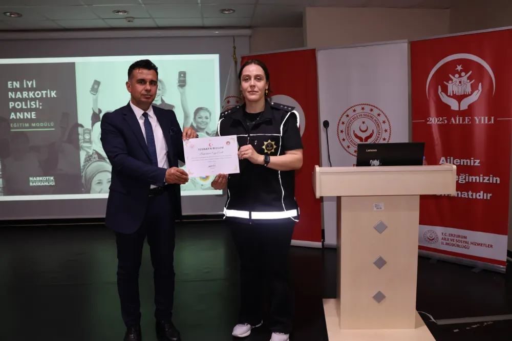 Erzurum’da “En İyi Narkotik Polis: Annedir” Eğitimi