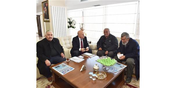 MUHTARLAR DERNEĞİ?NDEN BAŞKAN SEKMEN?E TEŞEKKÜR ZİYARETİ