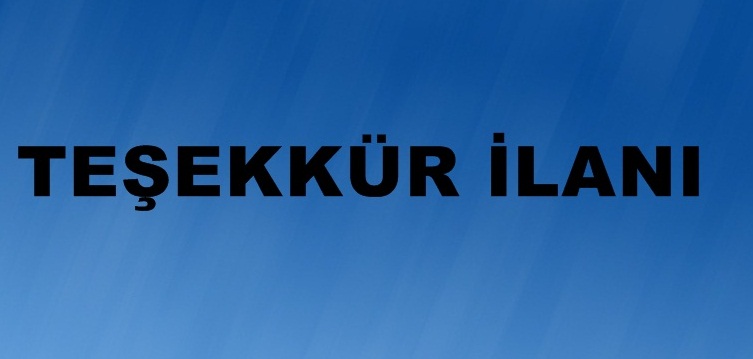 BURUCU AİLESİNİN TEŞEKKÜR İLANI