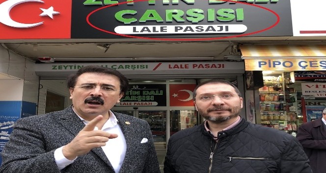 Milletvekili Aydemir esnafın tepkisine ortak oldu